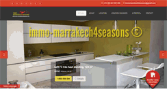 Desktop Screenshot of immobilier-marrakech-4seasons.com