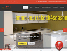 Tablet Screenshot of immobilier-marrakech-4seasons.com